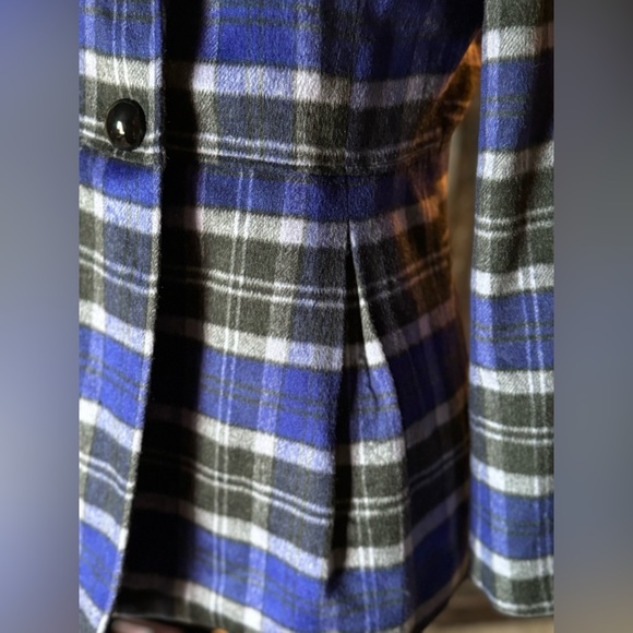 mac & jac blue and black flannel jacket size xs - Picture 6 of 9